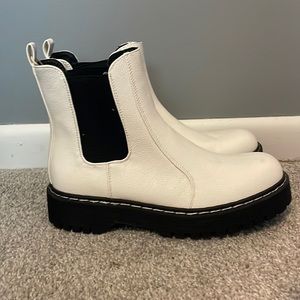 White Chelsea Boots